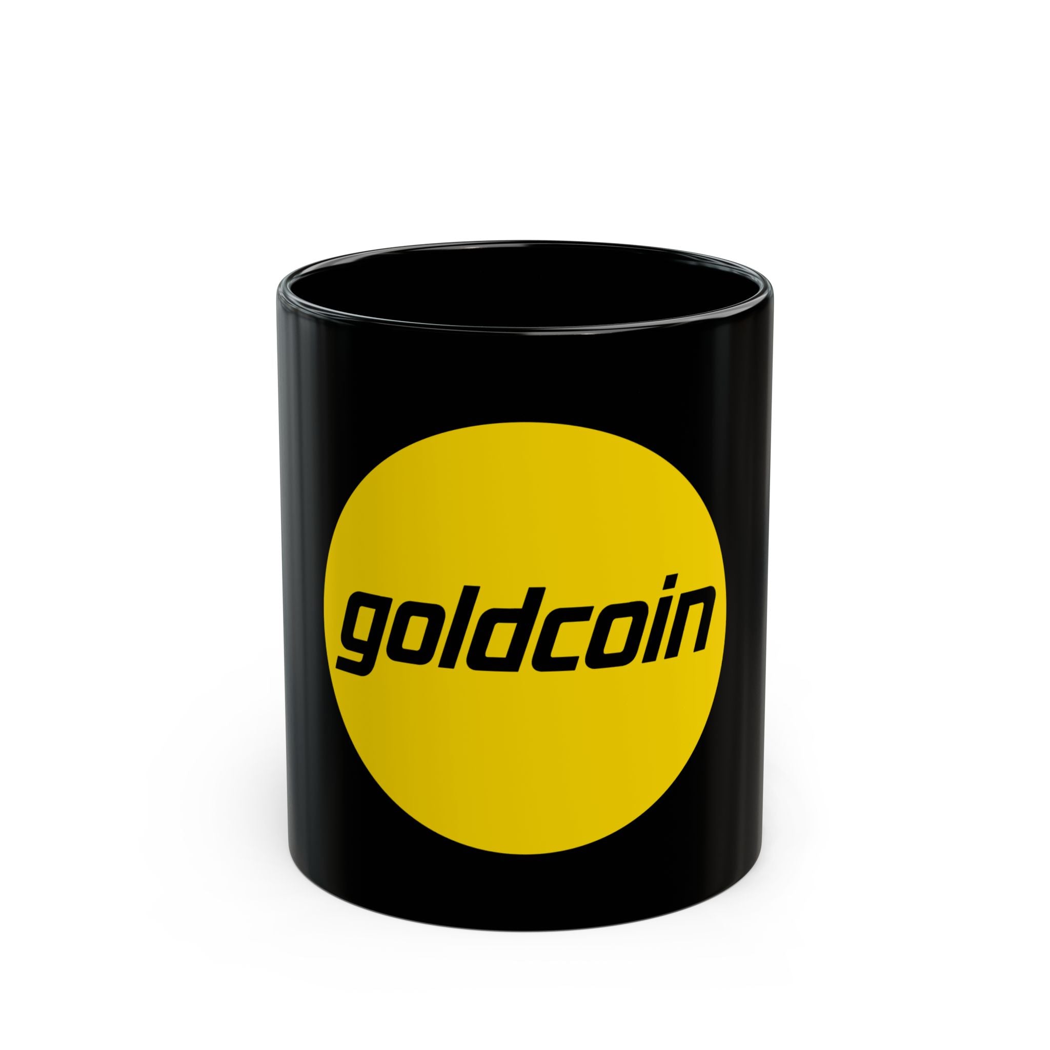 Goldcoin Button Black Mug (11oz, 15oz)